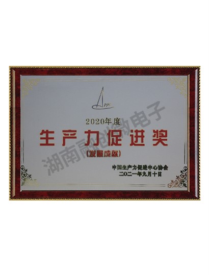 生產(chǎn)力促進獎（發(fā)展成就）